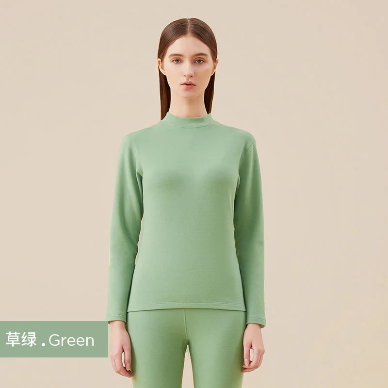 thermal underwear plush thickened pure cotton autumn clothes trousers women's suit autumn and winter bottoms leggings