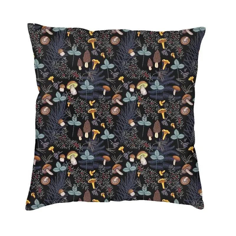 

Современный чехол для диванной подушки Темный лес грибы мягкая декоративная подушка для гостиной