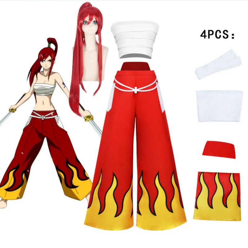 

Аниме Сказочный хвост косплей костюм Erza Scarlet косплей японский сексуальный костюм на Хэллоуин Рождество вечеринку