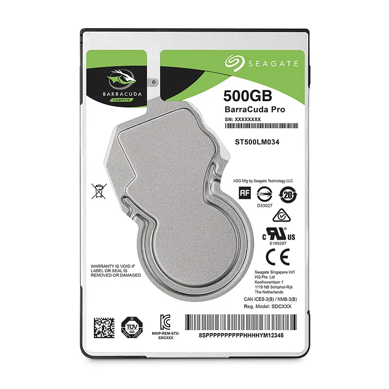 Seagate ST500LM030 500GB Internal Hard Drive Performance HDD 2.5 Inch SATA 6Gb/s 7200 RPM 128MB Cache for Computer Desktop