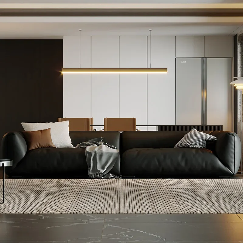 Современные кожаные диваны для гостиной в скандинавском стиле прикроватный