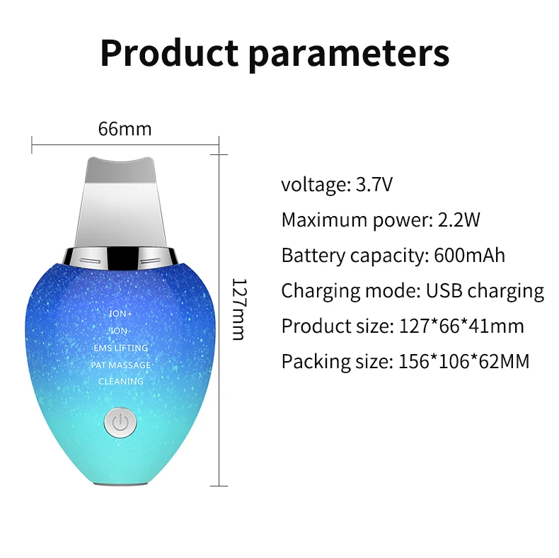 Ультразвуковой скребок для лица устройство удаления черных точек Новое