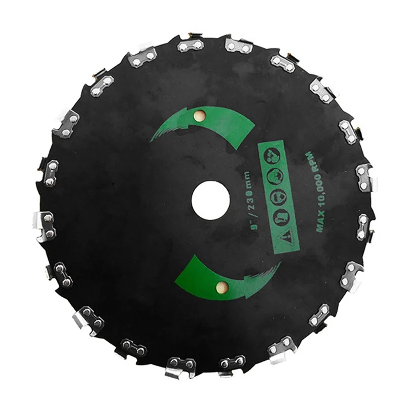 

9Inch Chain Saw Tooth Mower Blade 20 Teeth Chainsaw Brush Cutter Grass Heavy Duty for Gas Electric Trimmer Garden(B)