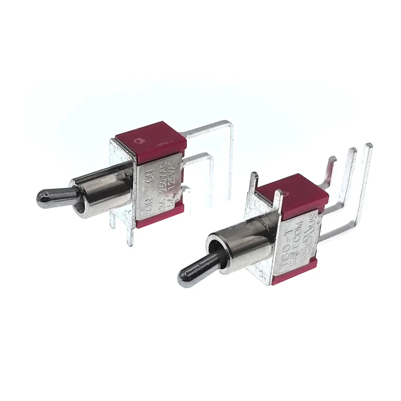 

1 шт., рычажный переключатель SH T8019L, вертикальный Прямоугольный 3-контактный 2-позиционный переключатель на печатной плате