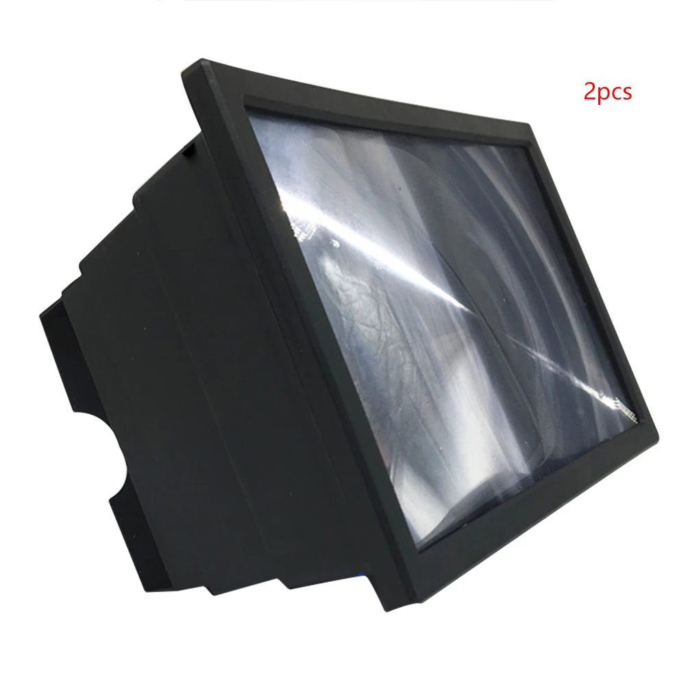 

F2 Folding Mobile Phone 3D Movie Amplifier Screen Enlarge HD Radiation Protection Magnifier with Stand Holder White Black