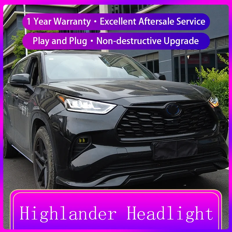 Стайлинг автомобильных фар для Toyota 2022-2023 Highlander Front светильник DRL головная лампа