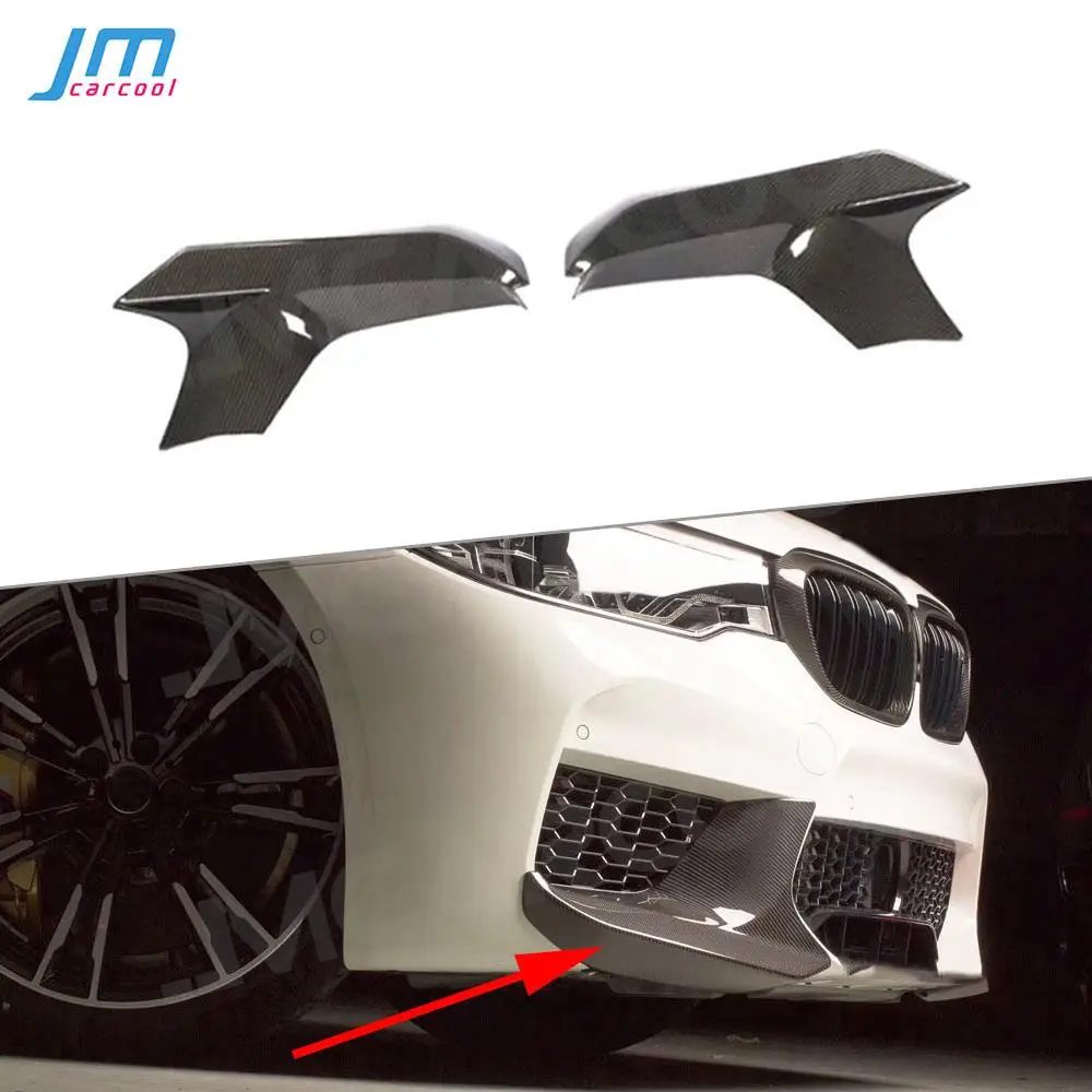 

ABS Carbon Look Front Bumper Splitters For BMW 5 Series F90 M5 2018 -2020 Front Lip Spoiler MP Style Protector Guard