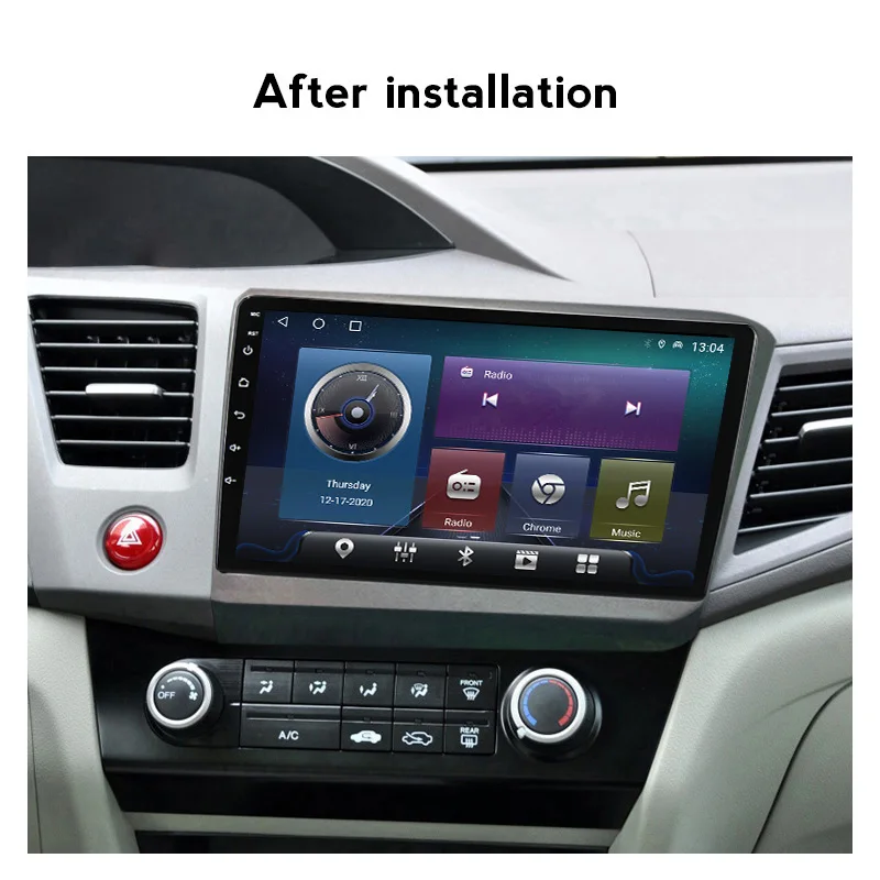 Автомагнитола для HONDA CIVIC 2012-2015 Android GPS-навигация 2 din мультимедийный видеоплеер