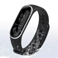 wrist strap bracelet for xiaomi mi band 3 replacement bracelet strap silicone sport smart watch 18jul11