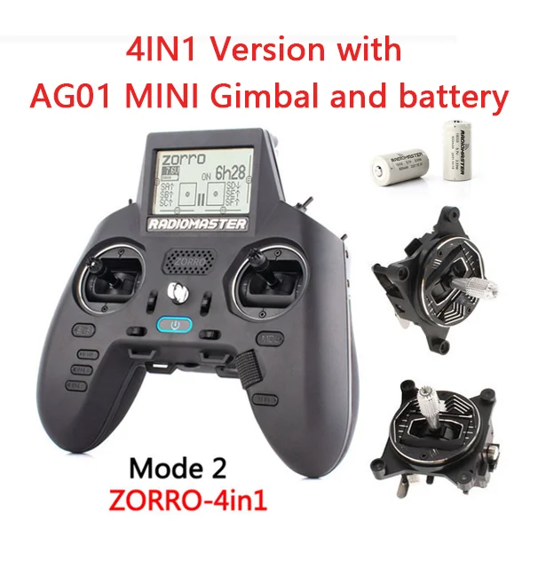 Radiomaster Zorro JP4IN1 AG01 MINI + Batteries - at all stores