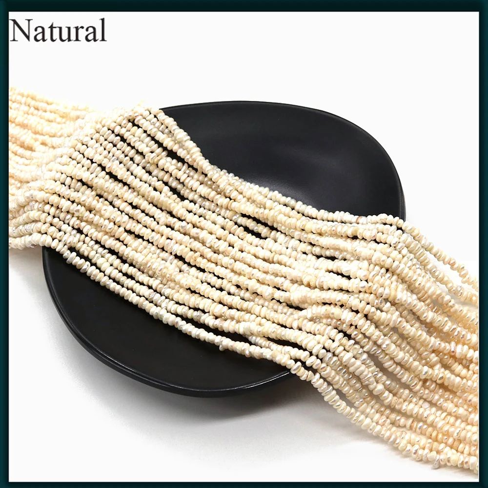 

Natural Freshwater Pearl Exquisite Matte 100% Pearl Jewelry Women DIY Necklace Bracelet Creative Jewelry Accessories 3-4mm