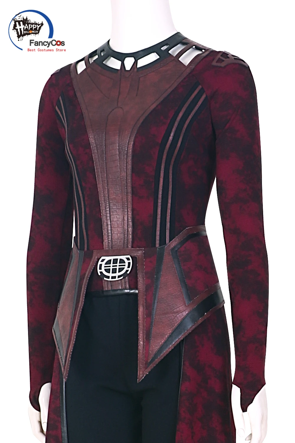 Алая косплей ведьма Maximoff Wanda видение Косплей Костюм Маска наряды Хэллоуин