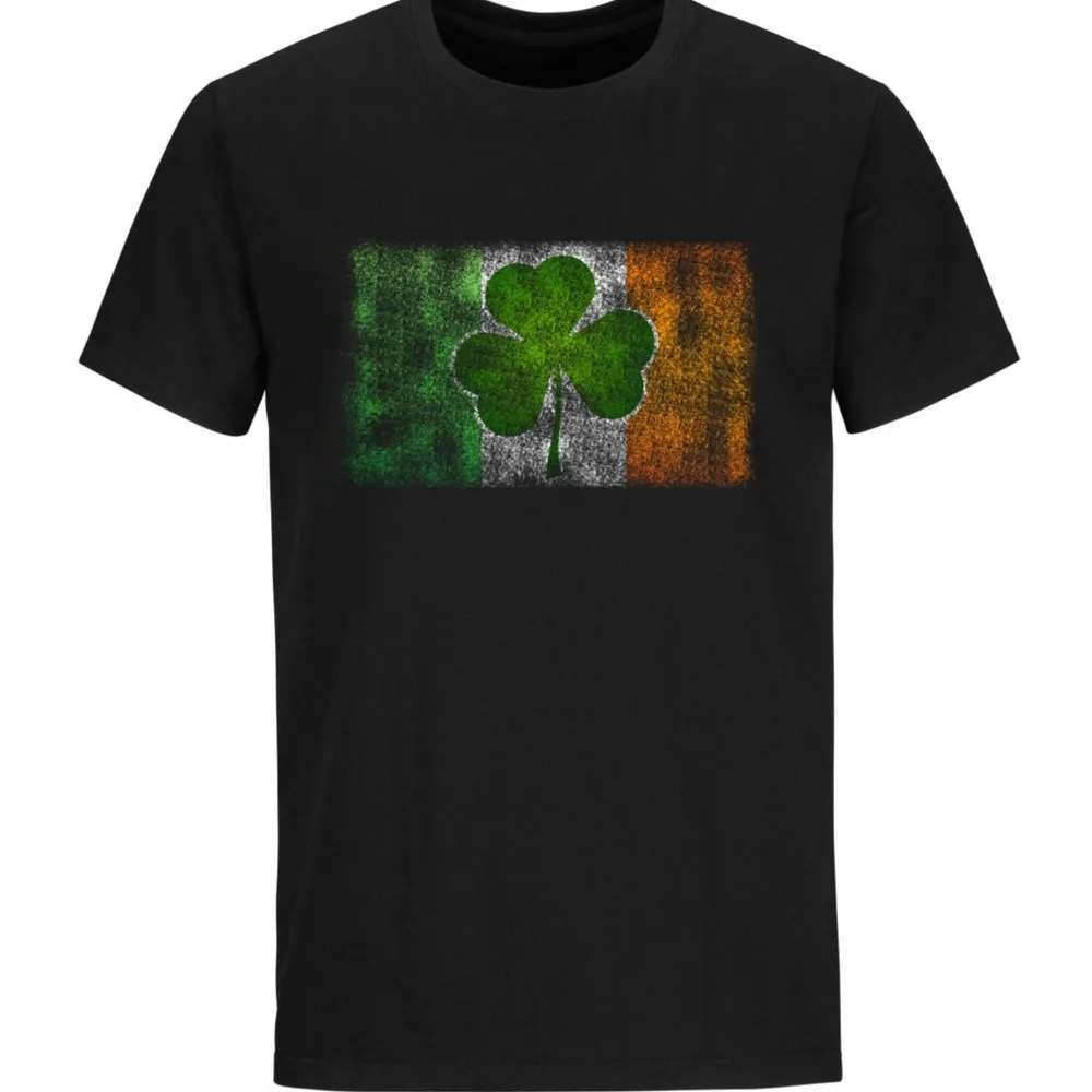 

St Patricks Day Gifts T Shirts for Men Irish Athletic Vintage Shamrock Tees&Tops Unisex Casual Plus Szie Cotton Sweatshirts