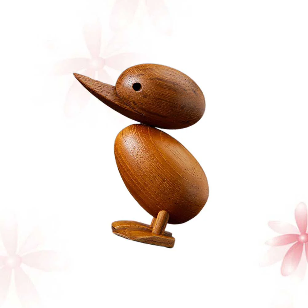 

Unfinished Ornament Duck Figurines Mother Duck Statue Decorative Duck Model Duck Ornament