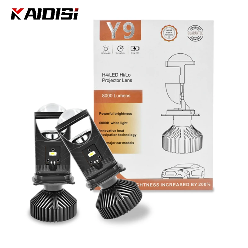 

2022 New 90W/Pair Lamp H4 LED Mini Projector Lens Automobles Bulb 20000LM Conversion Kit Hi/Lo Beam Headlight 12V24V RHD LHD