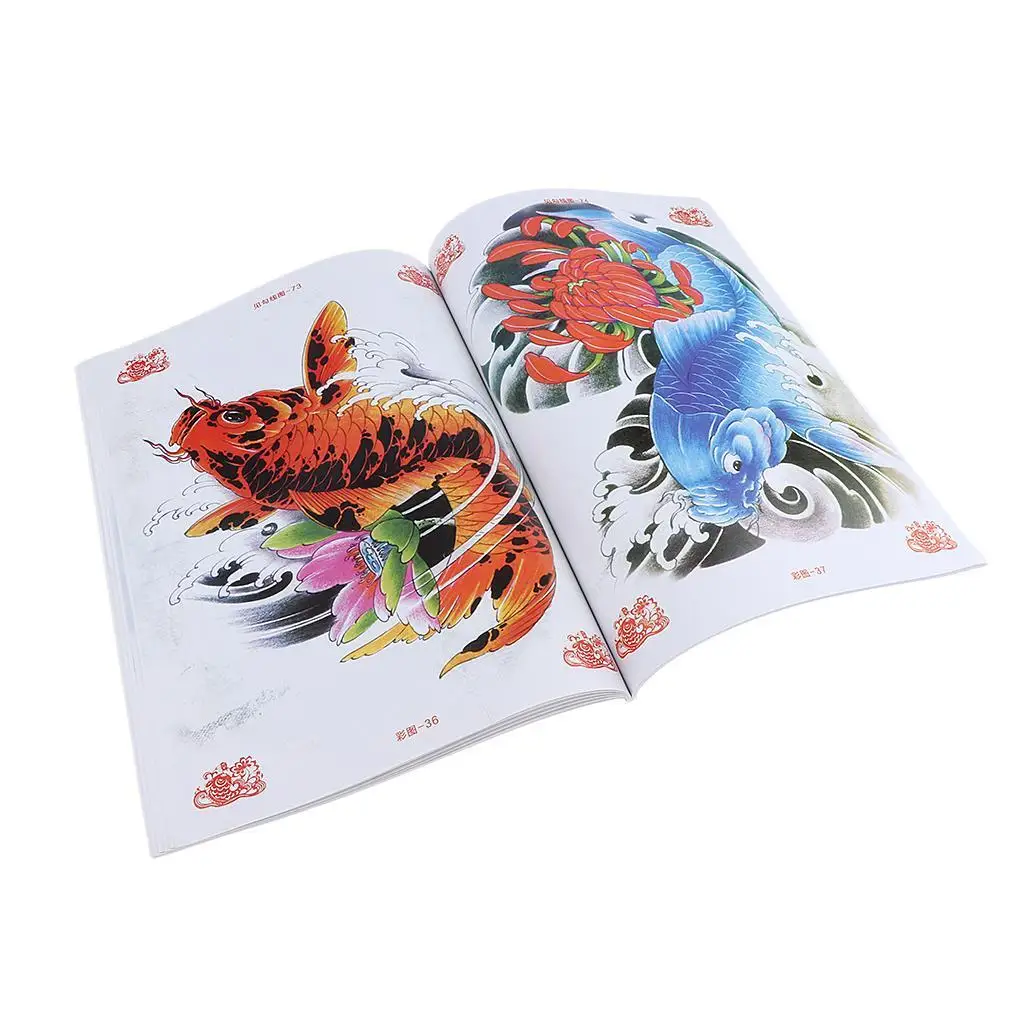 

Original Various Kinds Koi Tattoos Book Tattoos Inspired Coloring Body Art