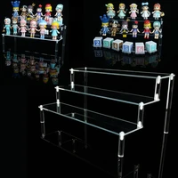 acrylic action figure display stand detachable cartoon character ladder frame holder cosmetics toy car perfume display stand