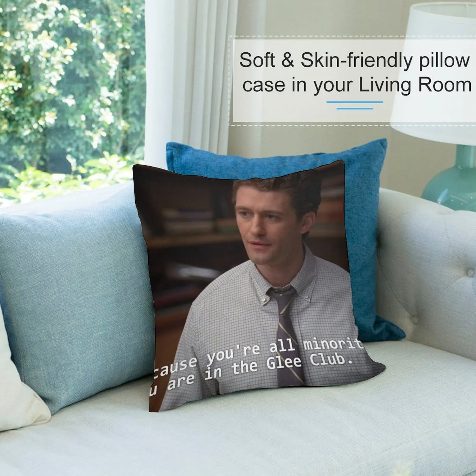 Потому что ты все меньшинства. Декоративная подушка You are in the Glee Club Наволочка