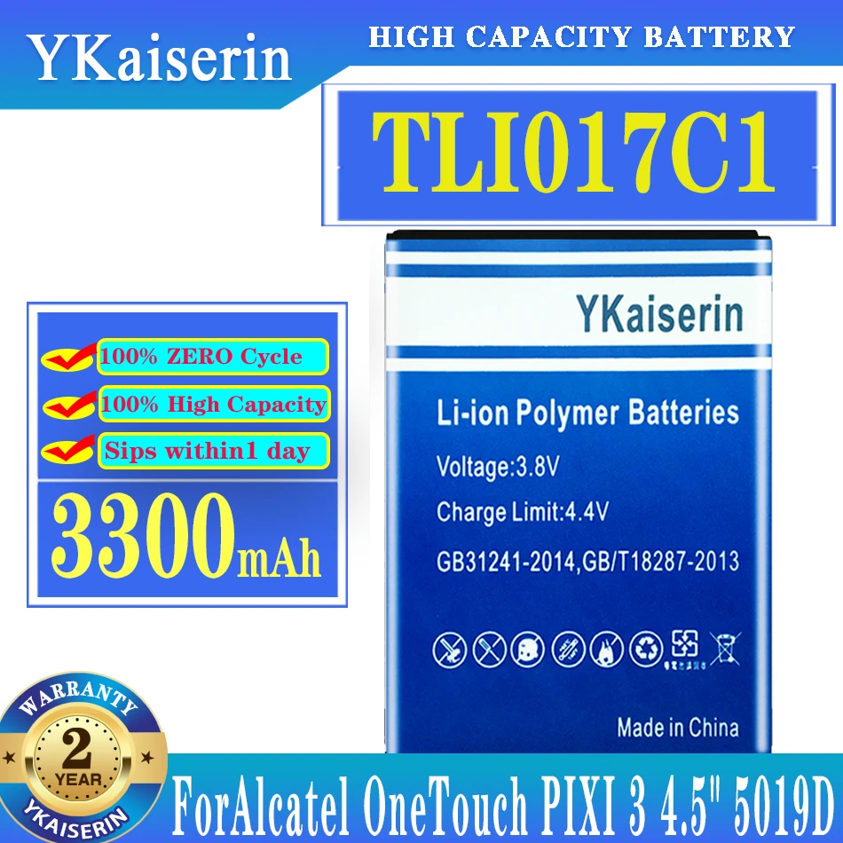

Аккумулятор для сотового телефона ykaisin TLi017C1, 1780 мАч, для Alcatel One Touch
