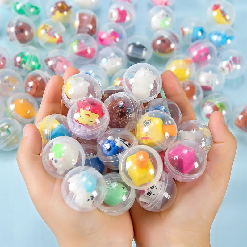 

10pcs 32mm Novelty Funny Pet Ball Egg Capsule Doll Children's Mini Animal Twister Ball Toy Vending Machine Toy Gift