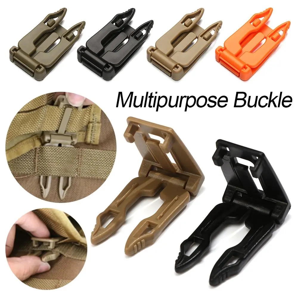 

Camping Equipment MOLLE Clip MOLLE Tactical Strap Multipurpose Buckle Camping Bag Buckle Backpack Webbing Clip