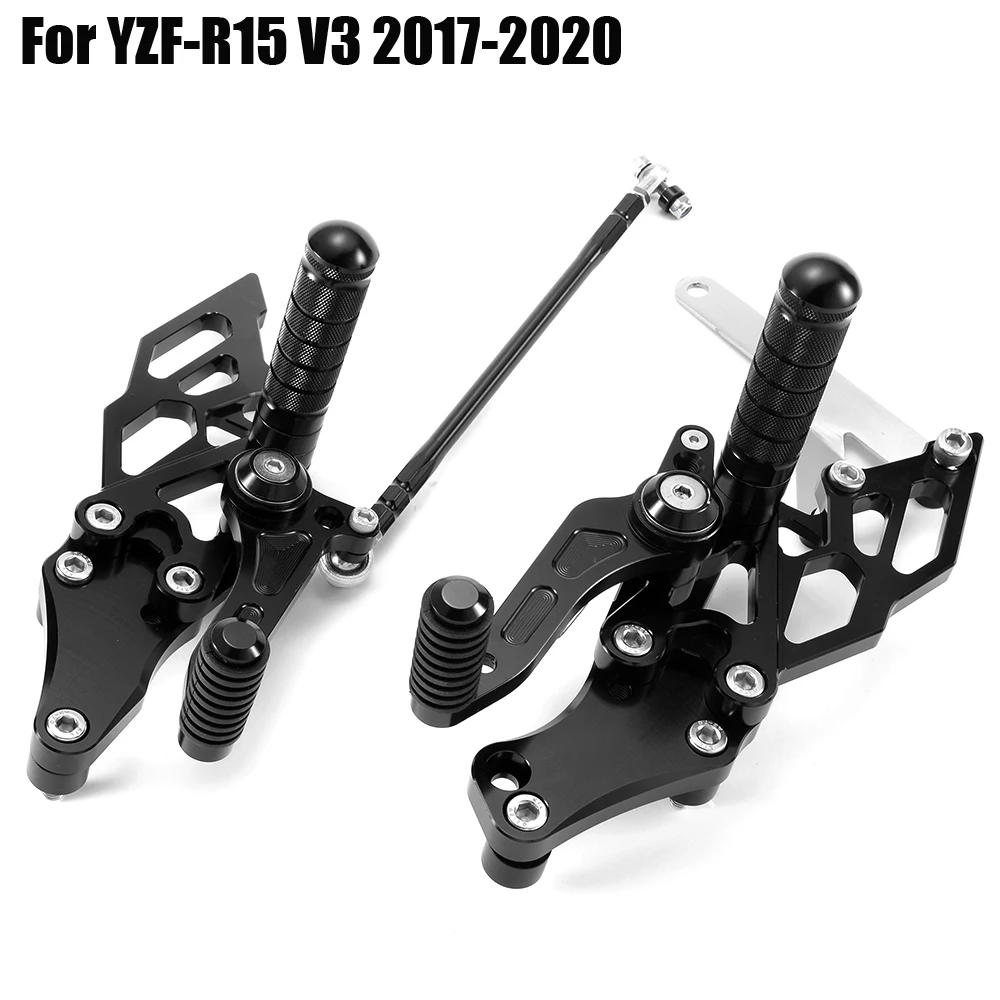 

Adjustable Rearset Footrest Rests Rear Set For Yamaha YZF-R15 V3 2017 - 2020 2018 2019 YZFR15 YZF R15 V3