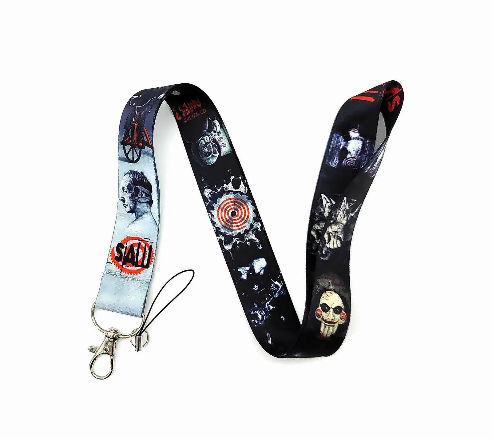Wholesale Cartoon Saw Key Lanyard ID Badge Holders Animal Phone Neck Straps with Keyring Phone Accessories D111