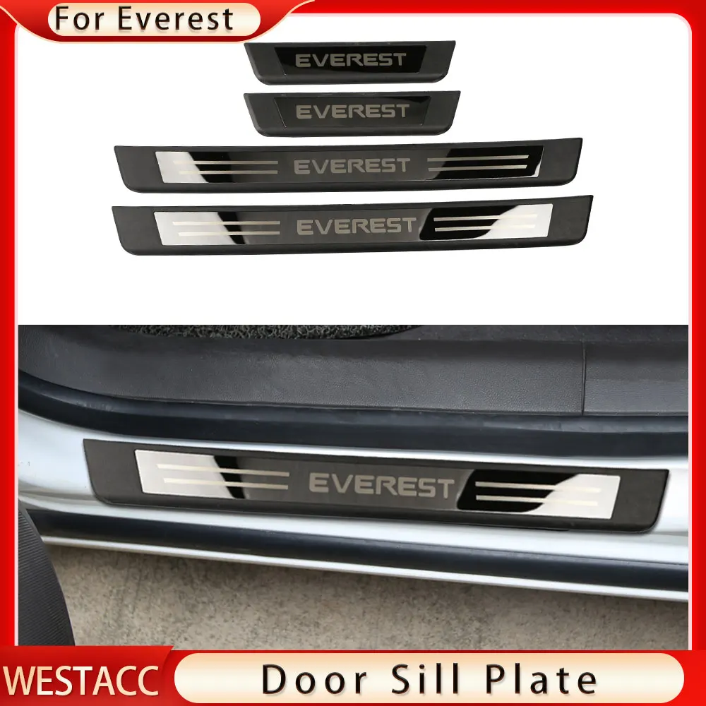 

4 шт., Накладка на порог двери автомобиля Ford Everest 2016 - 2022