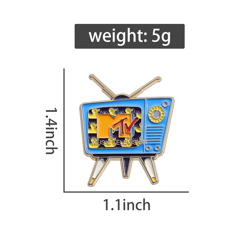 Эмалевые броши для телевизоров