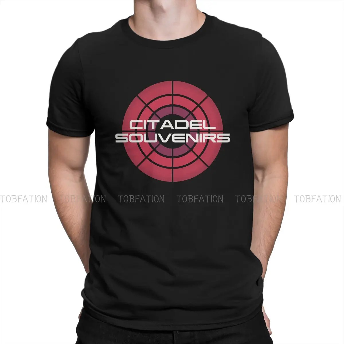 

Mass Effect Game Citadel Souvenirs Tshirt Graphic Men Tops Vintage Alternative Summer Clothing 100% Cotton T Shirt
