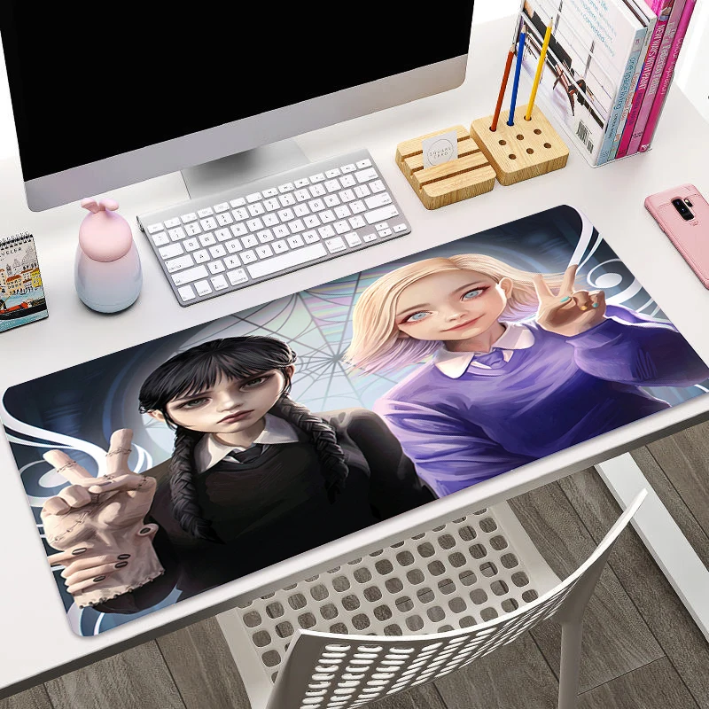 

Wednesday Addams Mause Pad Anime Mouse Pad Gaming Accessories Desk Mat Computer Offices Deskmat Mousepad Gamer Mats Kawaii Pc