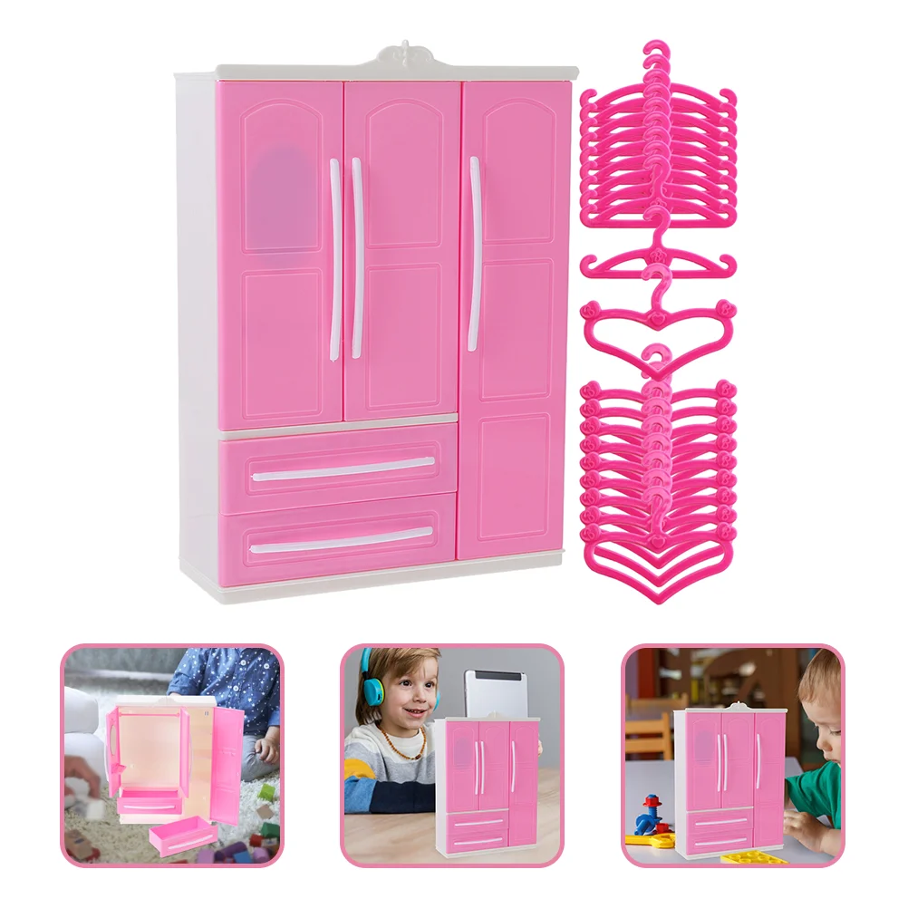 

Three Sides Storage Wardrobe House Furniture Closet Hangers Small Shirts Mini Accessories Abs Baby