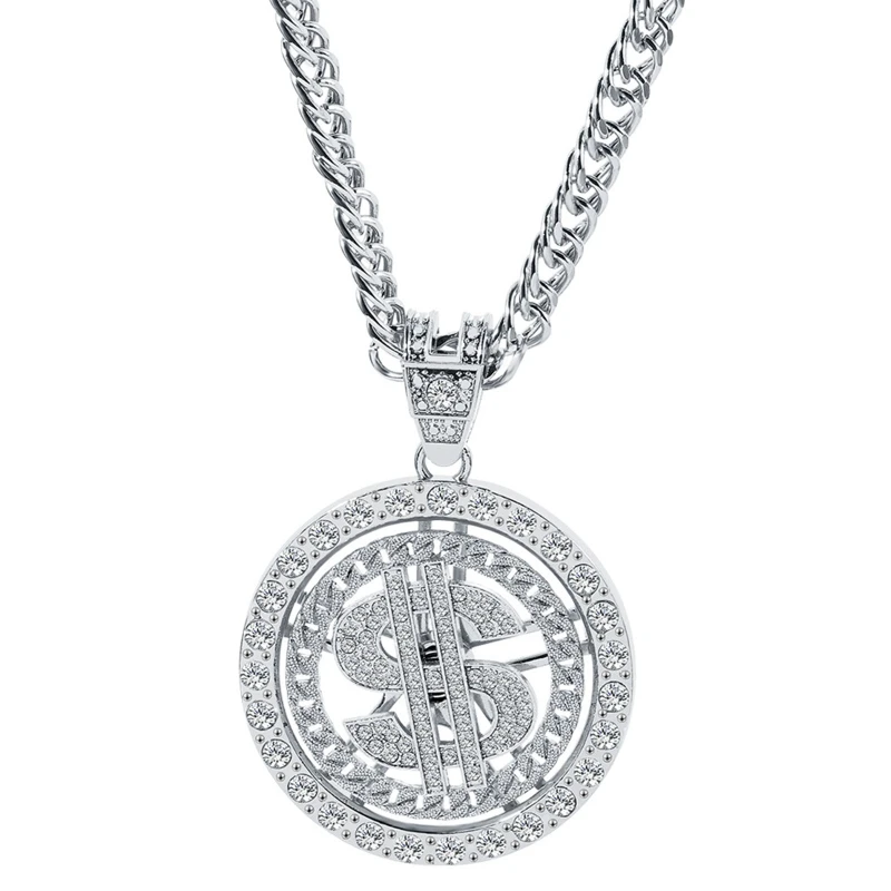 Подвеска в стиле хип-хоп с золотым покрытием | Украшения и аксессуары