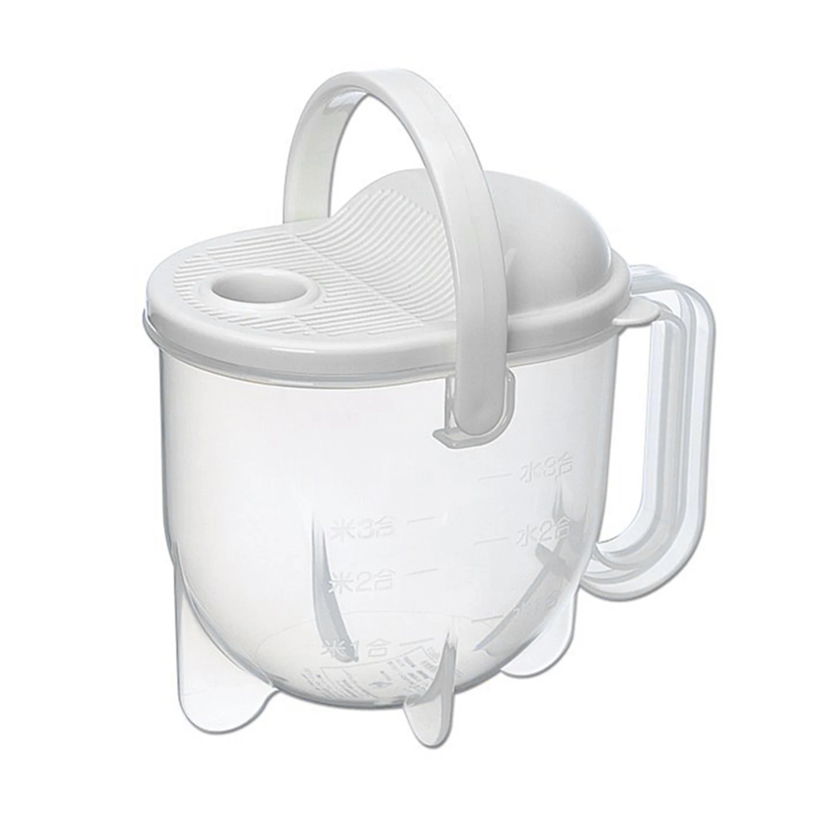 

Rice Strainer Washing Bowl Plastic Strainer Kitchen Colander with Handle for Cleaning Vegetable Fruit