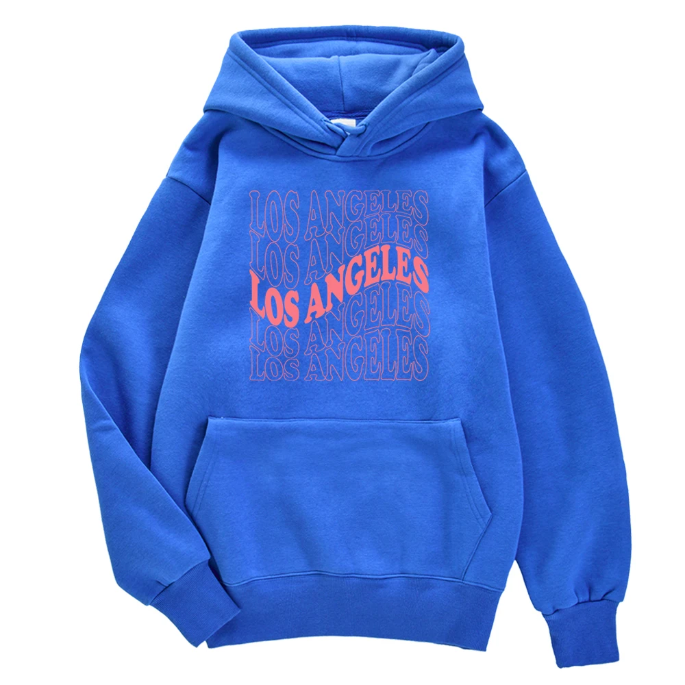 

Los Angeles California Print Hooded Man Korean Solid Tracksuit Casual Tight Clothing Oversized Couple High Quality Long Sleeve