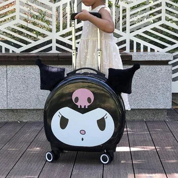Sanrio Kuromi Boarding Wheel Travel Bag - Rolling Luggage