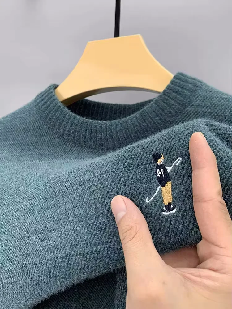 роскошь Марка Мужская  Свитер трикотажный осенняя и зимняя мода жаккардовый