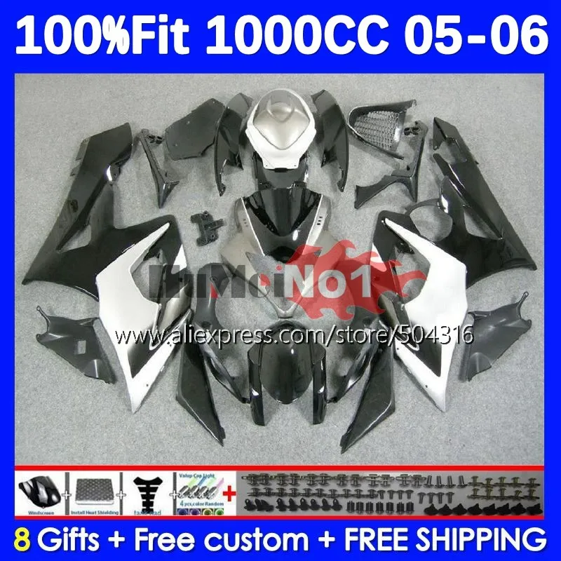 

Инъекция для SUZUKI GSXR-1000 GSXR 1000 1000CC 21No.31 GSX-R1000 GSX R1000 05 K5 GSXR1000 05 06 2005 2006 обтекатель серебристо-черный