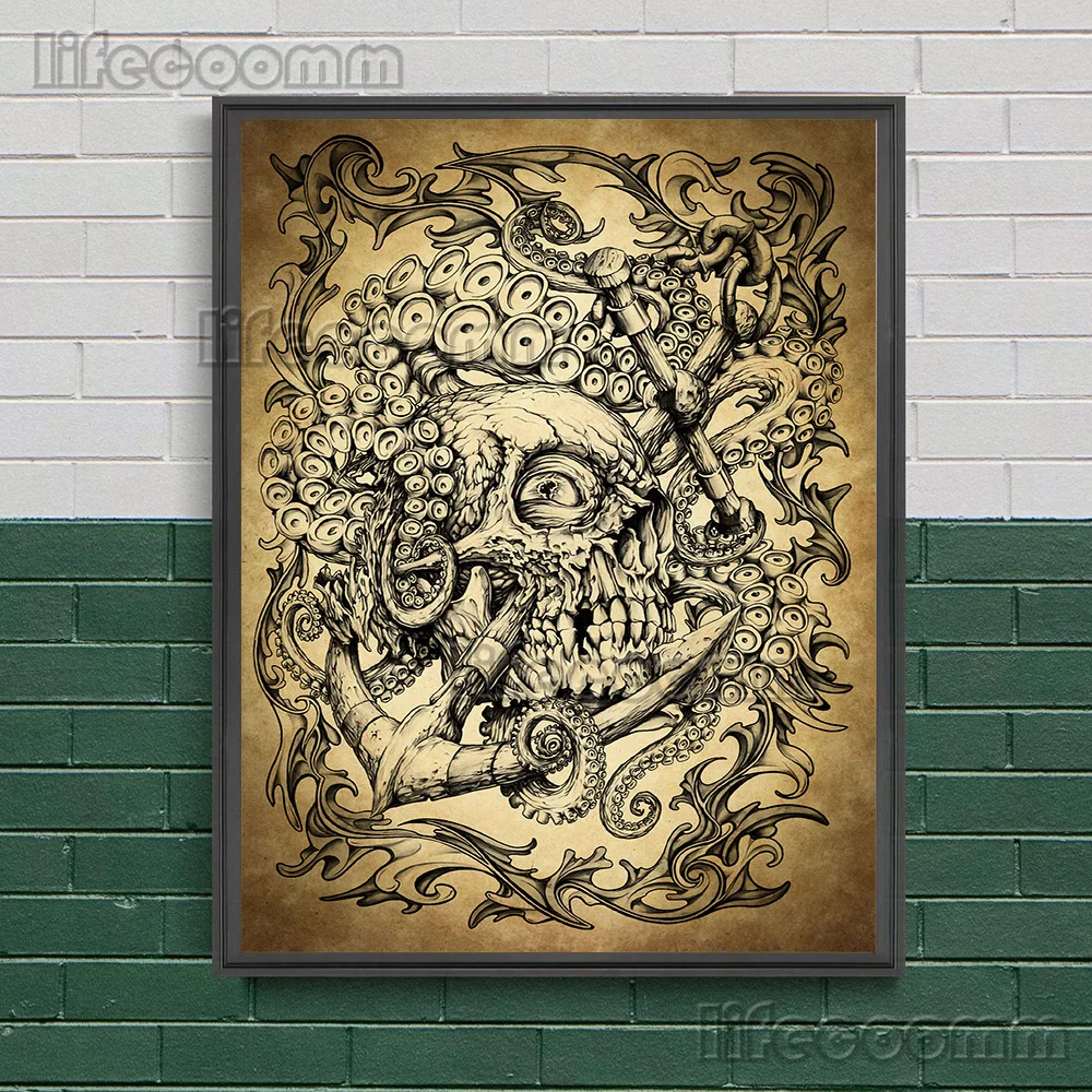 

Картина на холсте "Скелет Жнец и ковбойская стена"