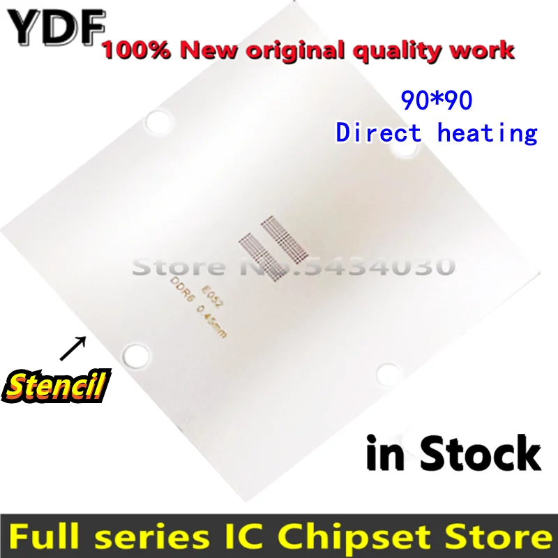 Прямой нагрев 90*90 DDR6 D9WCW D9WCR K4Z80325BC-HC12 GDDR6 K4ZAF325BM-HC14 K4ZAF325BM-HC16 G180 90x90 stencil - купить по