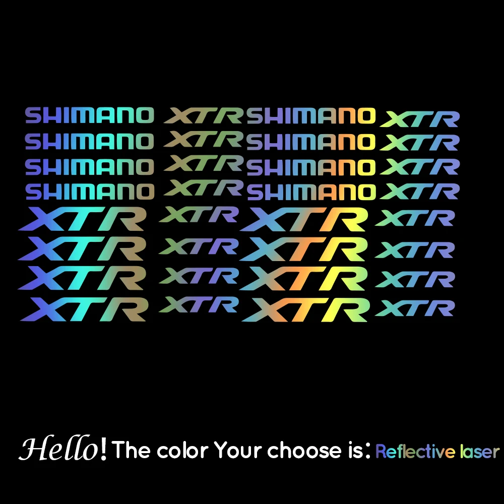 

Светоотражающие наклейки shimano XTR Cinelli для шоссейного велосипеда, наклейка для горного велосипеда, наклейка, защитные детали, 38 см