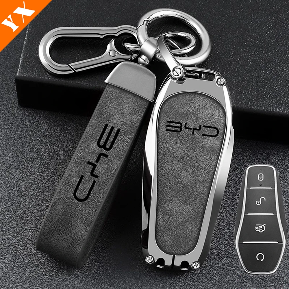 

Для BYD Sealion 7, морской лев 07 2024-2025, аксессуары для интерьера, автомобильный чехол для ключей с дистанционным управлением, брелок, декоративная накладка