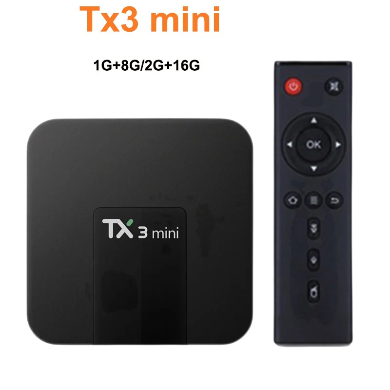 

Tx3 mini TV Box Android 8.1 Amlogic S905W or Allwinner H313 1G 8G 2G 16G 4K H.265 2.4G 5G Dual wifi Set Top Box Media player