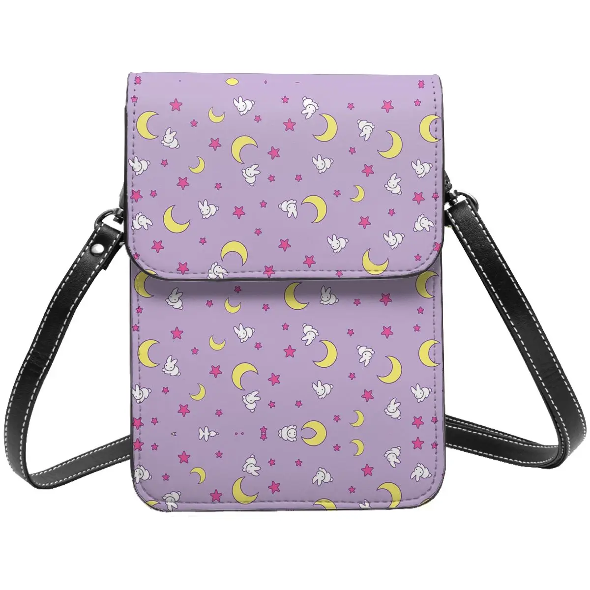 

Sailor Moon Leather Cell Phone Purse Accessories Fashion Woman Crossbody Bag Card Case Durable