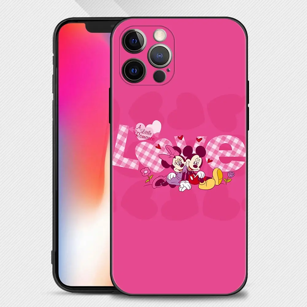 Чехол для Apple iPhone 13 12 11 Pro Max Mini XS XR X 7 8 6 6S Plus 5 ярких цветов 2020 чехол телефона с Минни