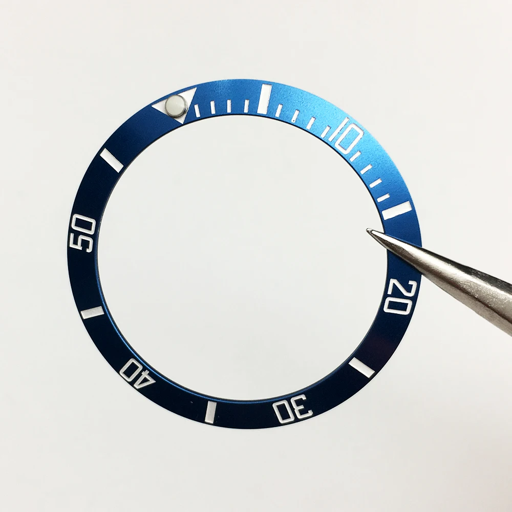 38mm Watch Bezel Color Aluminum Bezel Fits 40mm Watch Bezel  Bezel Ring Mouth Watch Bezels Parts Men Watch Accessories