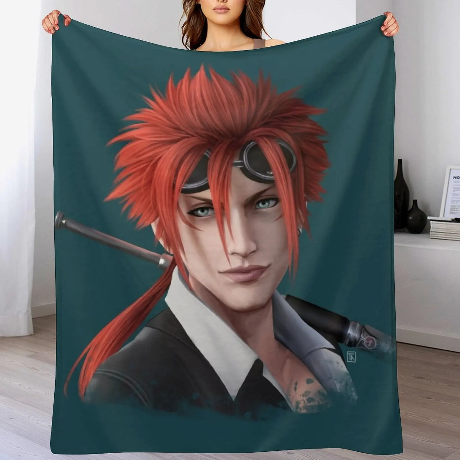 Reno - FF7R Плед в стиле аниме Свободные одеяла