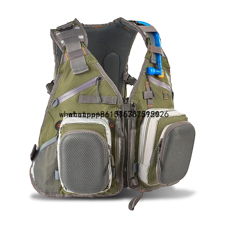 2021 расширяемый жилет для рыбалки комбинированный нагрудный рюкзак с водяным