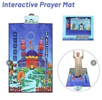 2022 new talking praying mat children educational interactive prayer rug salah muslim carpet islam electronic worship blanket