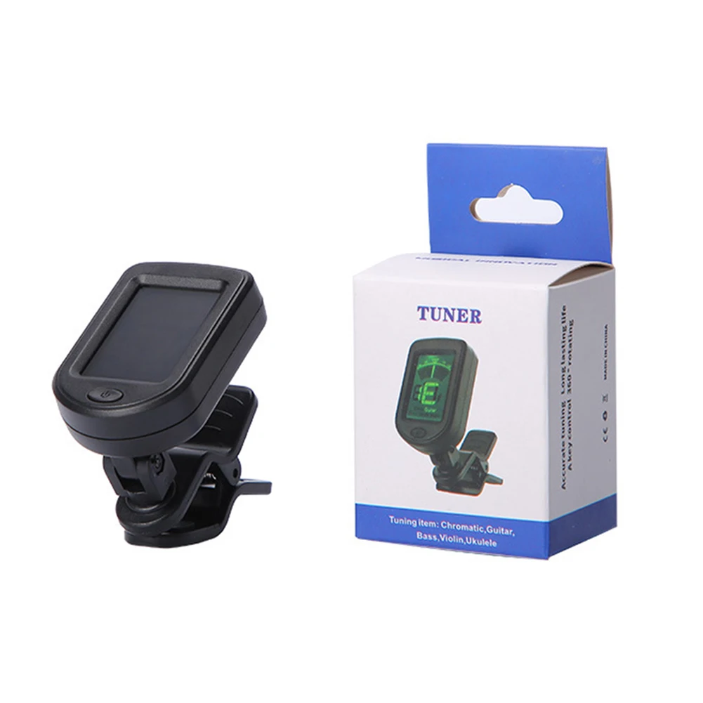 

Clip-on Tuner Guitar Tuner Musical Instruments 25g Accessories Black LCD Digital With CR2032 Battery For Violin